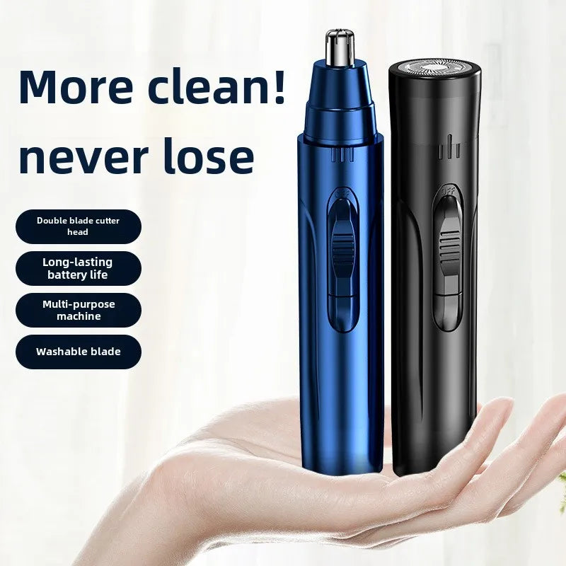 Black/Blue/White Electric Nose Hair Trimmer Ear and Nose Hair Trimmer Professional Painless Nose Hair Trimmer For Men And Women