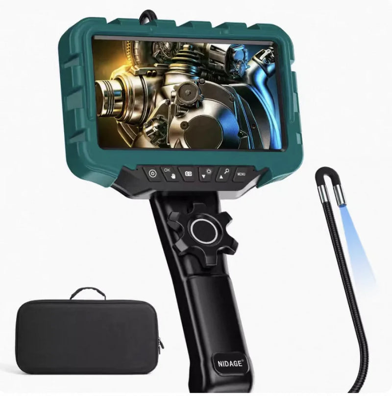 7-inch screen 6mm single/dual lens 1080P 360° steering endoscope HD camera car maintenance engine carbon deposition detection