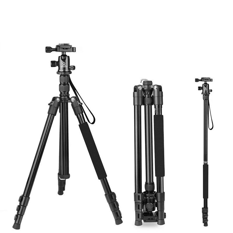 UEGOGO C11 210cm Portable  Aluminum Alloy Tripod Universal Camera Phone Lightweight Stand Tripod for DSLR Camera Smartphone