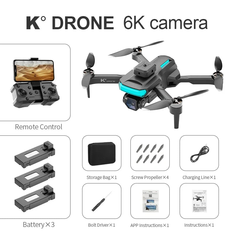 K Profesional Drone 2024 with Camera Mini Drone 4k Aerial Photography Obstacle Avoidance Helicopter Quadcopter RC Toys