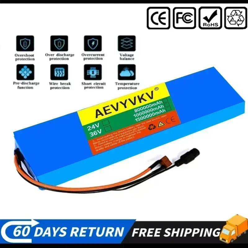 36v48v lithium battery 48v folding adult lithium battery 48v20ah power battery 36v electric skateboard