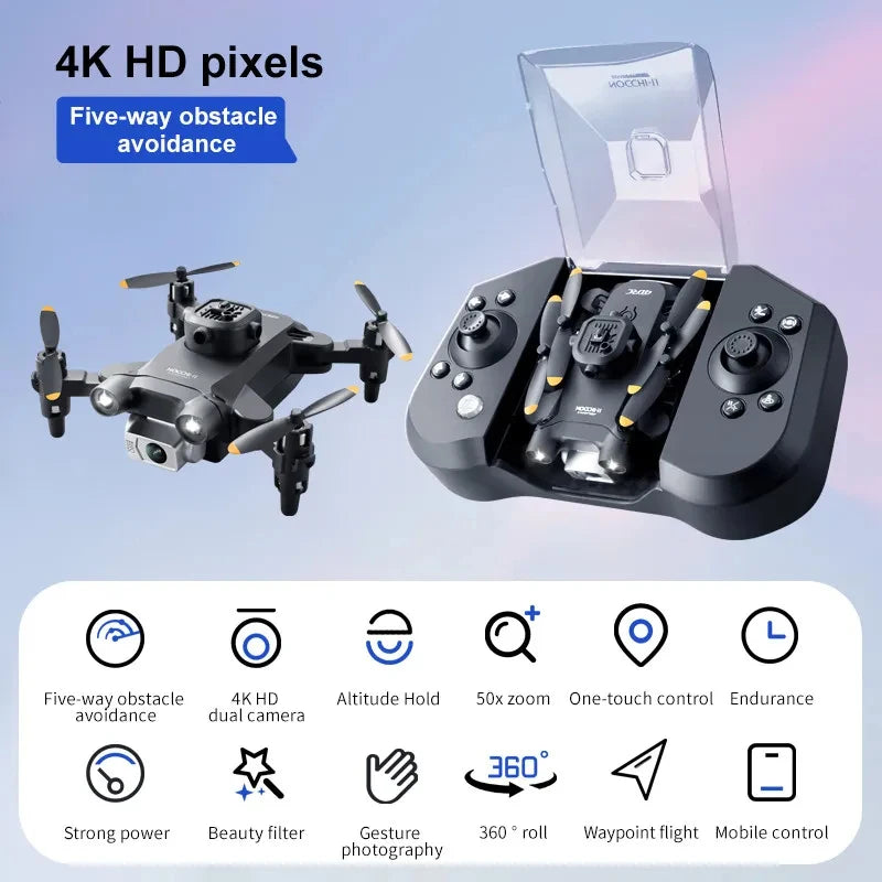 XIAOMI 2024 V30 Mini Drone with Camera HD 4K FPV RC Drones Profesional Five-sided Obstacle Avoidance Helicopter Drone Toy Gift