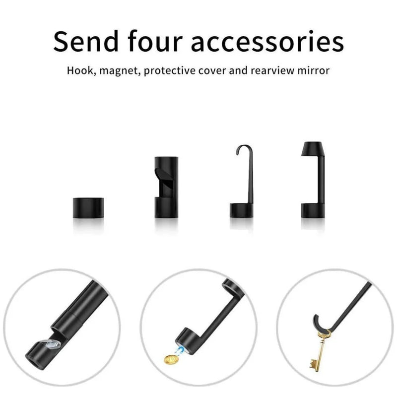 Hook Magnet Side View Mirror Protective Cap for 5.5mm 8mm Lens Endoscope Camera with Screw Thread,Borescope Set Accessories