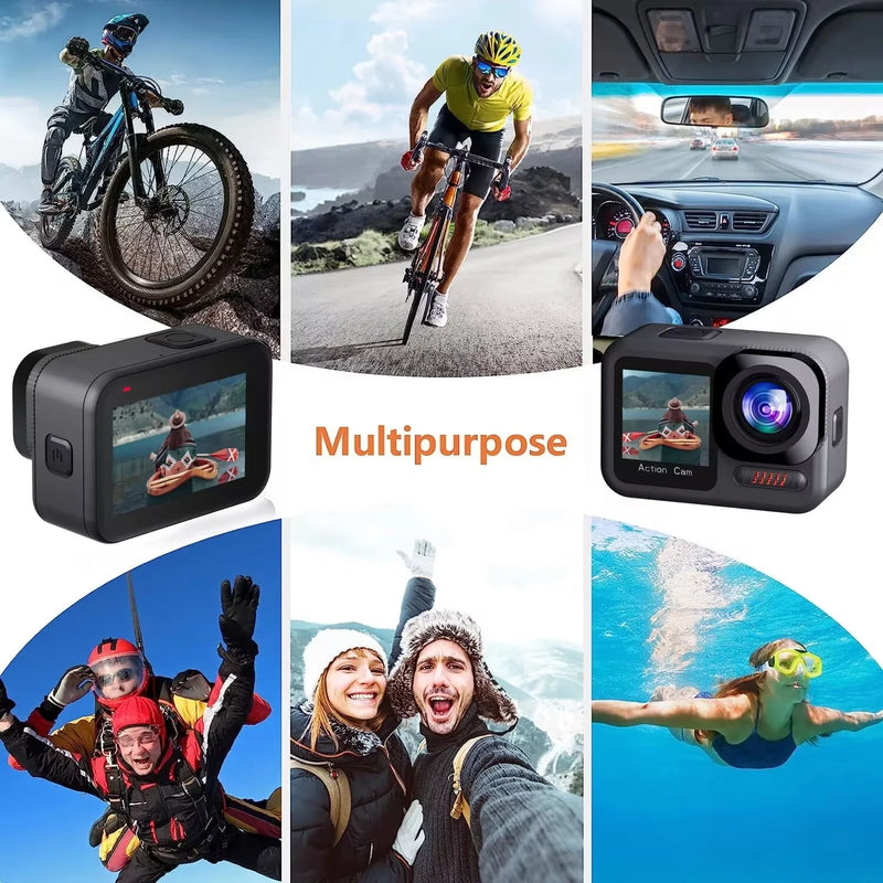 5K Action Camera 4K 60FPS WiFi Outdoor sports DV EIS Dual Screen Touch Body Waterproof Action Camera for Vlog