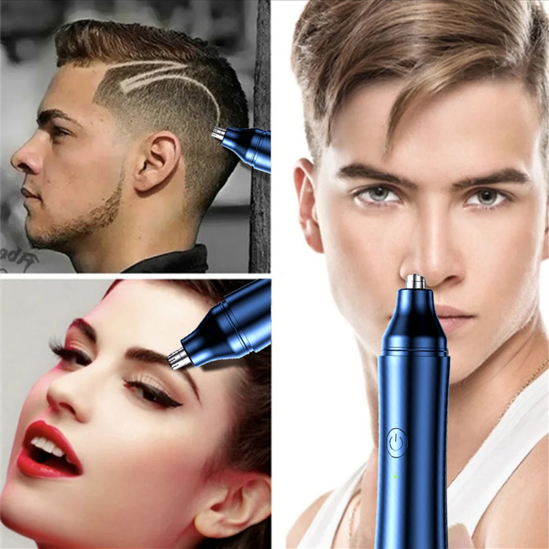 Black Electric Nose Hair Trimmer Rechargeable Ear and Nose Hair Trimmer Professional Painless Nose Hair Trimmer for Men Women