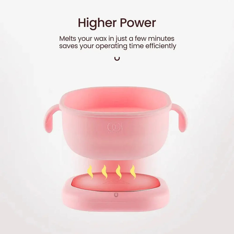 400ML Portable Foldable Silicone Bowl Electric Wax Warmer Heater Wax-melt Machine Beauty Hair Removal Device Wax Therapy Machine