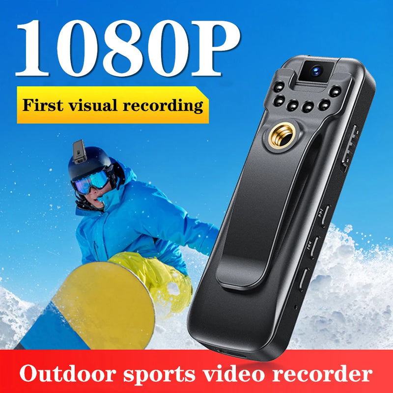 HD 1080P Mini Digtal Bodycam Camera with Screen Sport DV Audio Voice Recorder Night Vision Motion Detect Body Cam Bike Camcorder