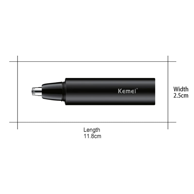 Original Kemei Professional Nose Trimmer For Men&Women Rechargeable Electric Ear Trimmer Nose Hair Removal Ear Cleaner Washable