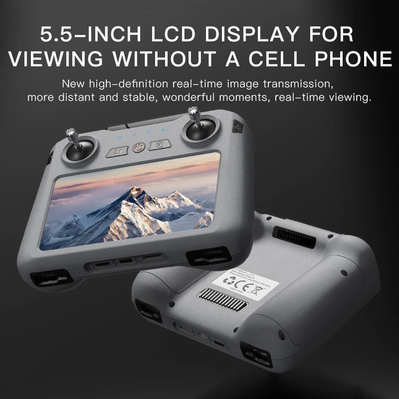 2024 019 Drone 4K HD Camera Touch Screen 3-Axis Gimbal 360° Obstacle Avoidance FPV Brushless EIS Electronic RC Quadcopter Toys