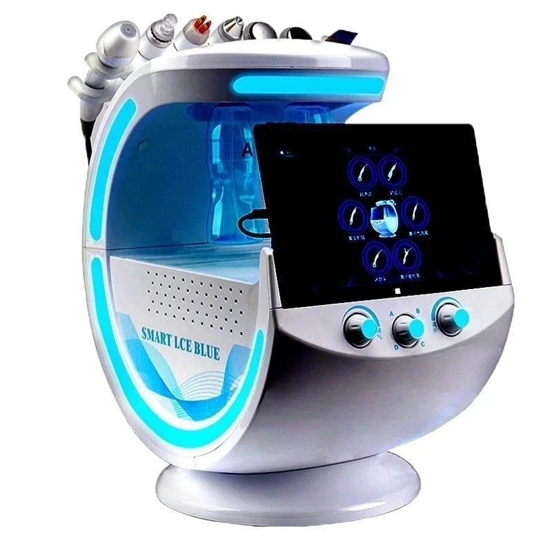 2024 Newest Model Smart Ice Blue Facial Care Machine 7 in 1 Professional Portable Microdermabrasion Machine High Value