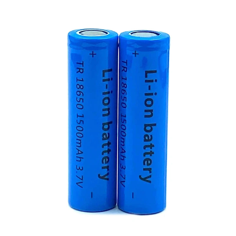 100% Real Capacity 3.7V 1500mAH 18650 Lithium Ion Rechargeable Battery, Suitable for Various Electronic Products