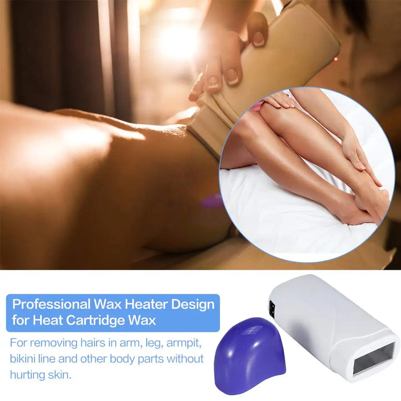 Double Tube Wax Hair Removal Heater Ball Wax Therapy Machine Paraffin Wax Heating Beauty Smooth Skin Armpits Legs Bikini Removal