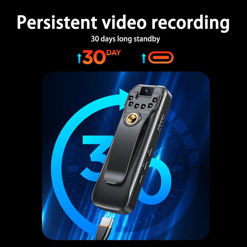 HD 1080P Mini Digtal Bodycam Camera with Screen Sport DV Audio Voice Recorder Night Vision Motion Detect Body Cam Bike Camcorder