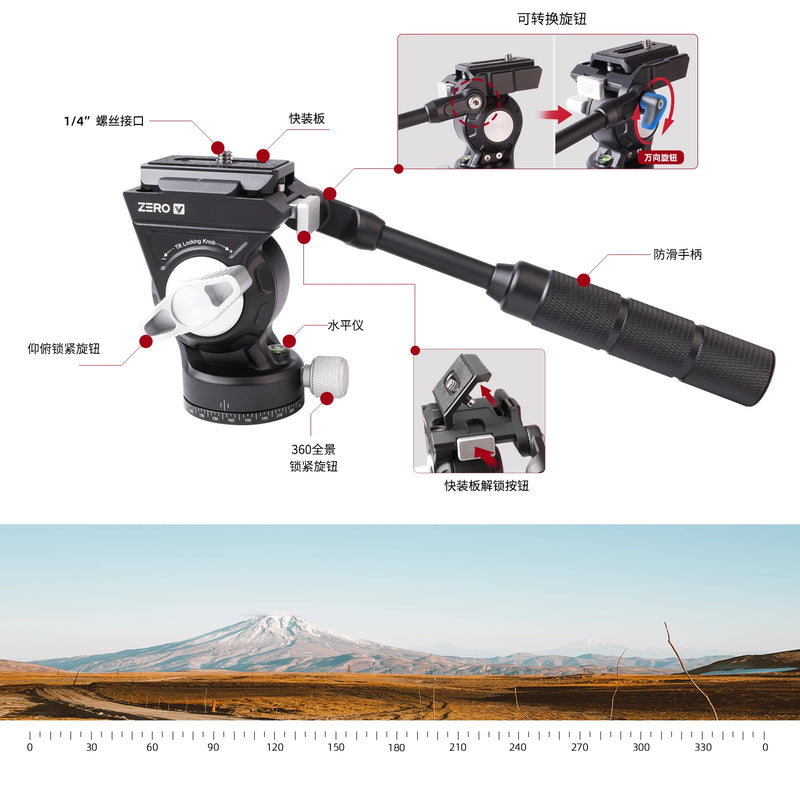 COMAN Zero V Professional Camera Video Tripod Carbon Fiber Tripod Lightweight Travel Tripod For Nikon Sony Canon DSLR Camera