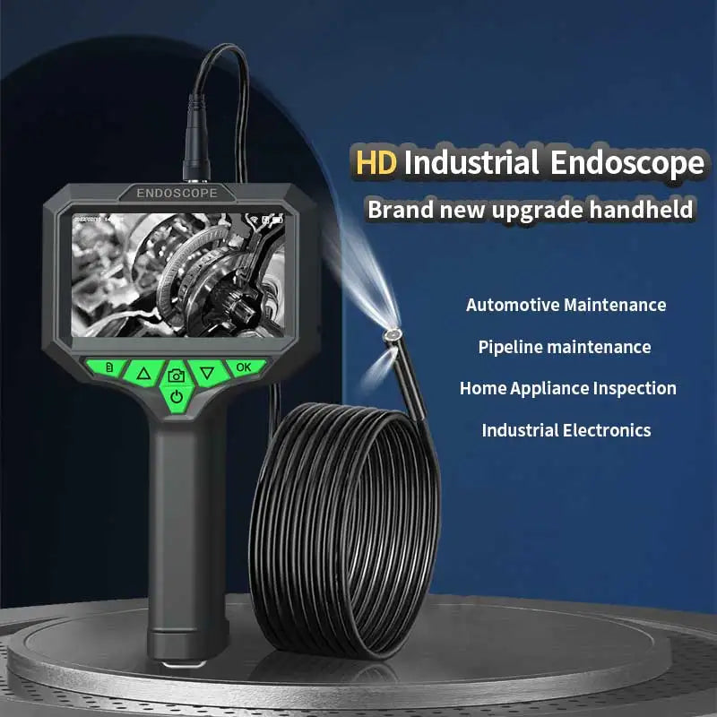 Handheld 4.3 Inch IPS HD Screen Industrial Endoscope Camera With LED Light Waterproof Sewer Car Engine Repair Detector Camera