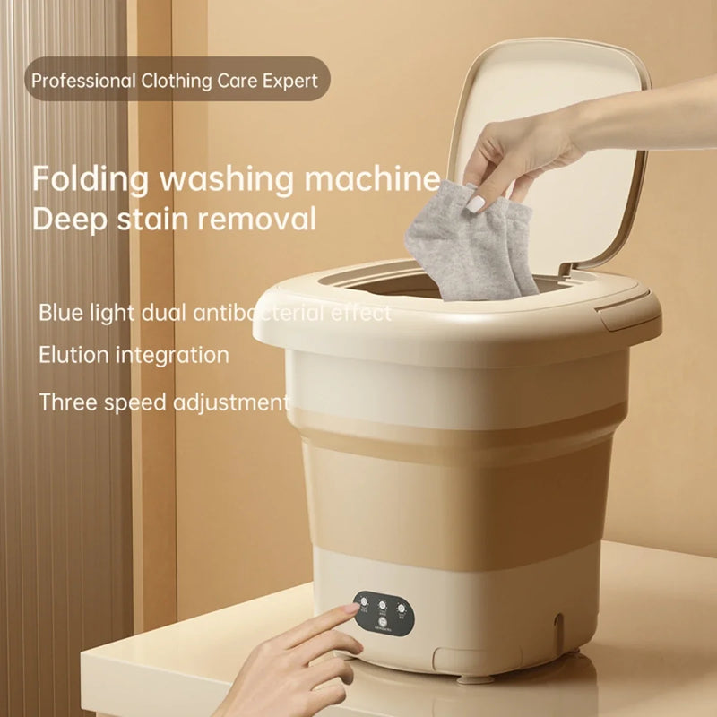 9L Portable Washing Machine, Folding Mini Washing Machine Sterilizing And Drying Washing Machine Is Suitable For Baby Clothes