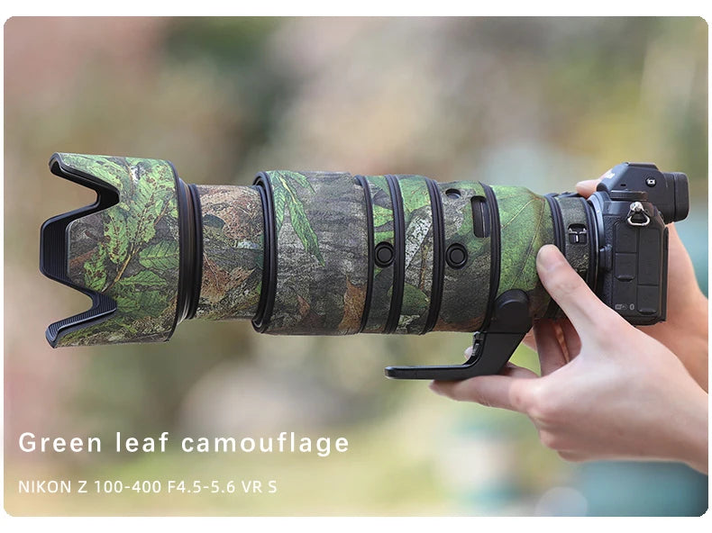 CHASING BIRDS camouflage lens coat for NIKON Z 100-400mm F4.5-5.6 VR S waterproof and rainproof len protective cover nikon100400