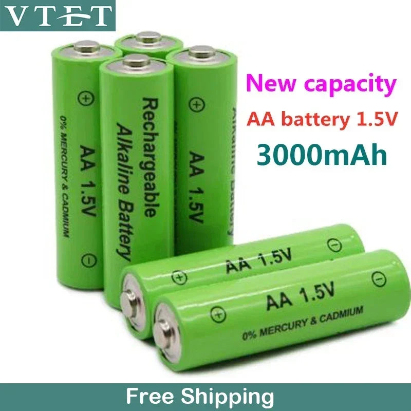 2024 Daweikala New AA Battery 3000 MAh Rechargeable Battery NI-MH 1.5 V AA Battery for Clocks, Mice, Computers, Toys So on Toys