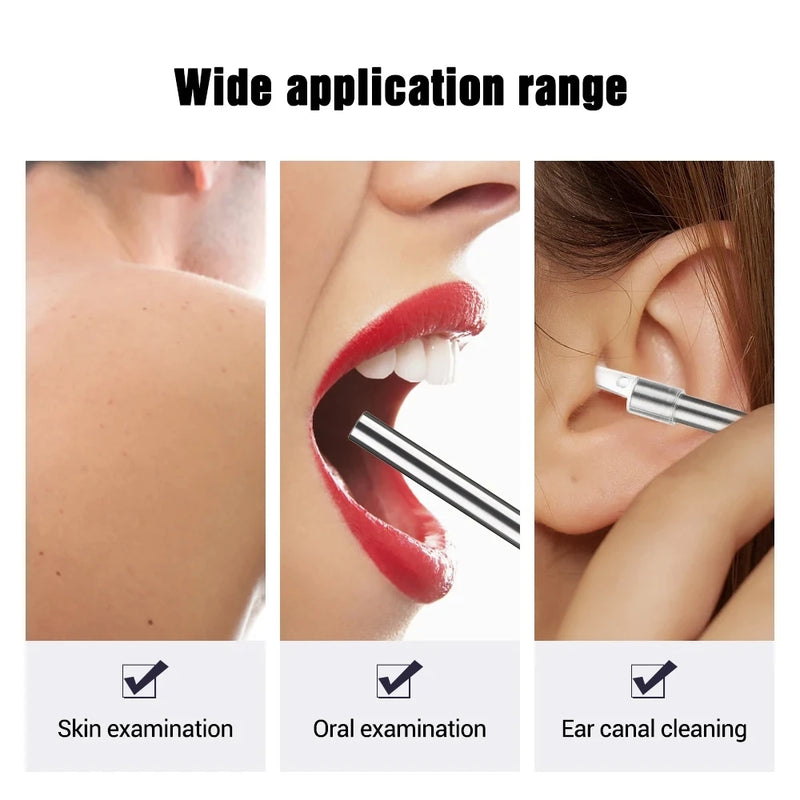 5.5MM HD Visual Ear Endoscope 3 in 1 USB Otoscope Ear Wax Cleaning Inspection Camera Tools for Android Phone PC