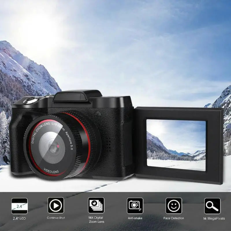 16x Digital Zoom Full HD1080P Camera Professional 1080P Camera Video Digital Camcorder Vlog High Definition Camera Camcorder