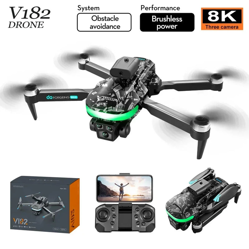 New V182 PRO Drone 8K Aerial Photography RC Omnidirectional Intelligent Obstacle Avoidance Drone Children's Entry-Level Toy Gift