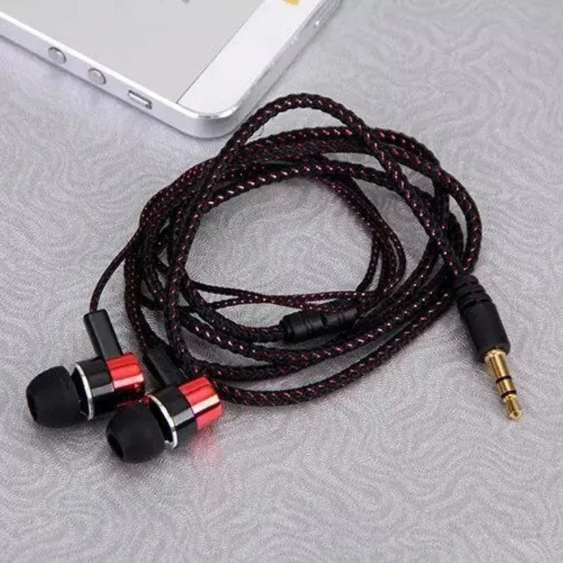 Wired Earphones 2 Basic 3.5mm in-Ear Stereo Earbuds Mobile Earphones Superb Bass Stereo Effect Headset Music Games Headphones