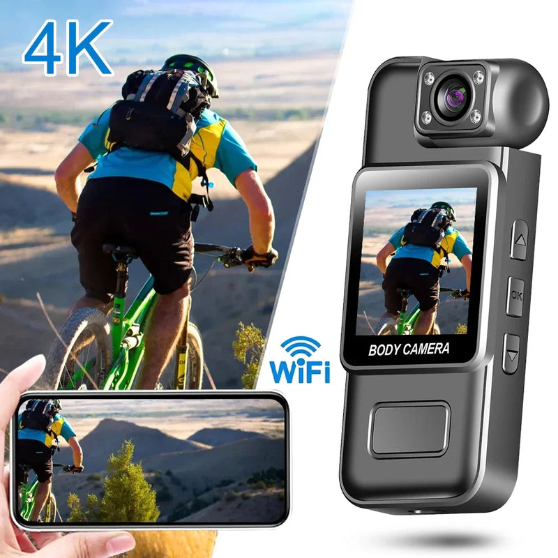 64GB 4K 30fps Action Camera Handheld Outdoor Ski Sports Camera Wth Night Shot Ultra HD Recorder For Outdoor Cycling Hiking ﻿