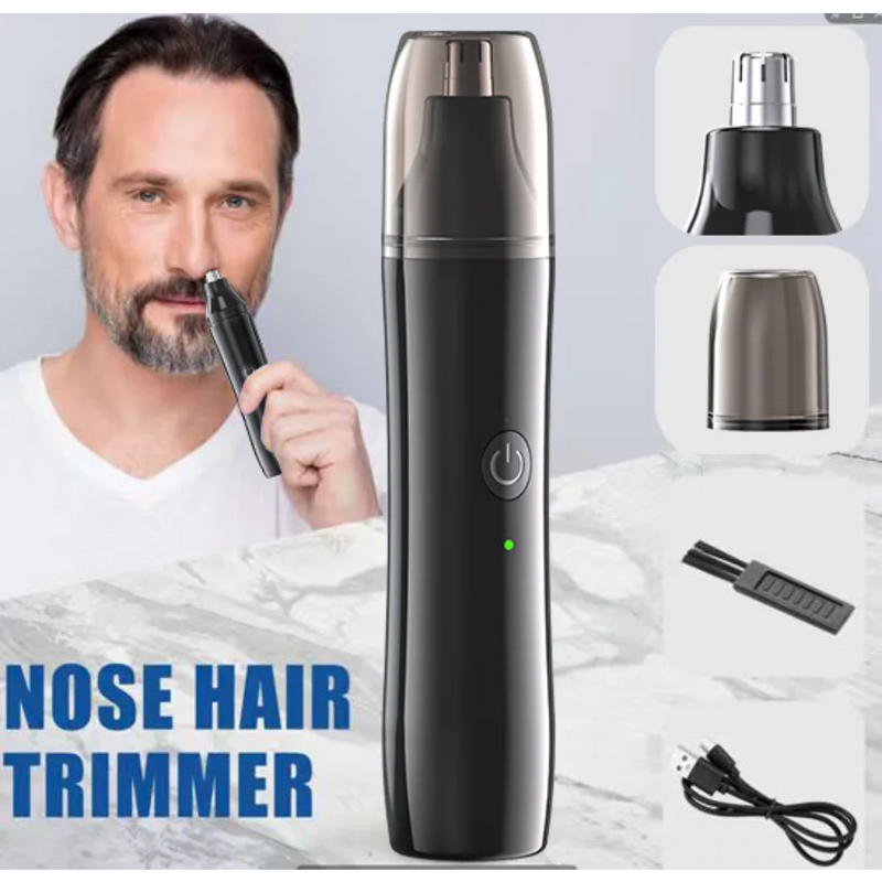 Black Electric Nose Hair Trimmer Rechargeable Ear and Nose Hair Trimmer Professional Painless Nose Hair Trimmer for Men Women