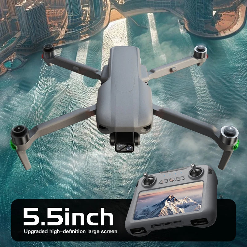 2024 019 Drone 4K HD Camera Touch Screen 3-Axis Gimbal 360° Obstacle Avoidance FPV Brushless EIS Electronic RC Quadcopter Toys