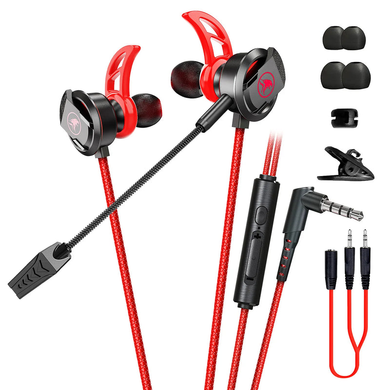 Wired Control Headset RX3 Type C Gaming Earphone In-Ear with Microphone Bass Headphone Removable Mic V3.0 Plus