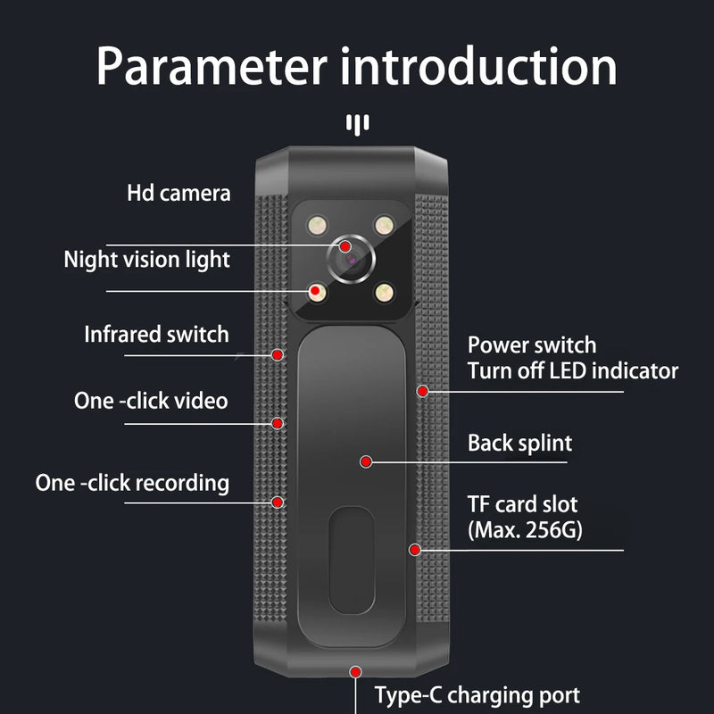 1080P HD Sound Recording Pen Mini Camera Portable Body Cam Bicycle Bike Camcorders Action Sports DV Night Vision Mini Camera