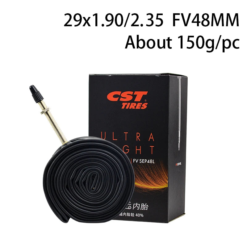 CST 26/27.5/29inch 700C MTB Road Bike Ultra Light inner Tube Presta Schrader FV/SV Valve 0.6mm Bicycle Tire Camera