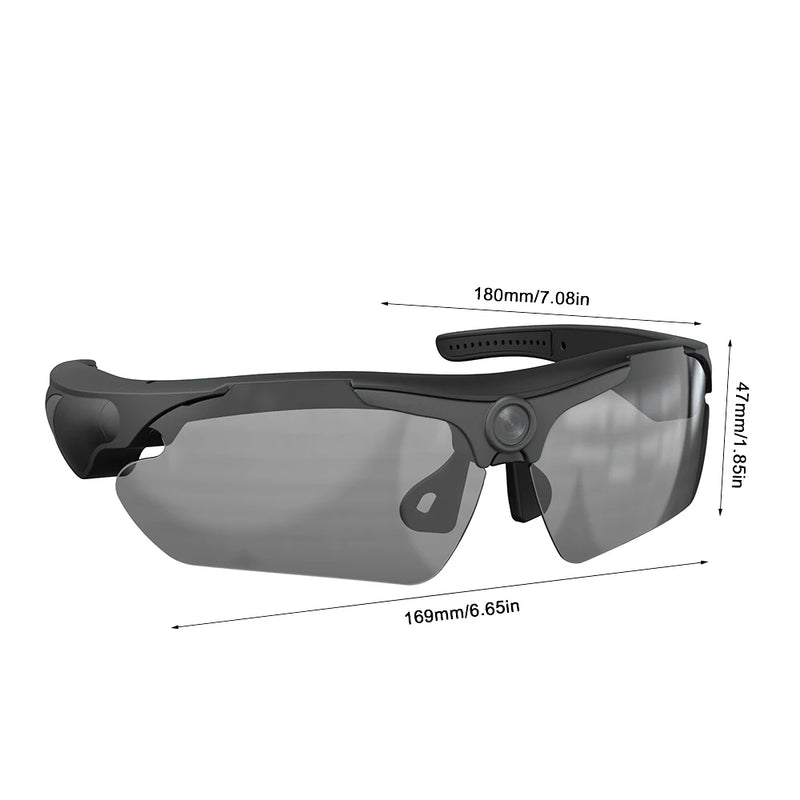 1080P HD Mini Glasses Camera Polarized Outdoor Driving Riding Video Record Camcorder DVR DV Sports Wearable Sunglasses Cam