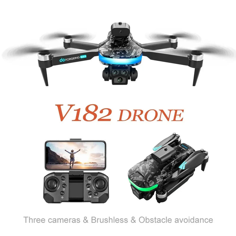 New V182 PRO Drone 8K Aerial Photography RC Omnidirectional Intelligent Obstacle Avoidance Drone Children's Entry-Level Toy Gift