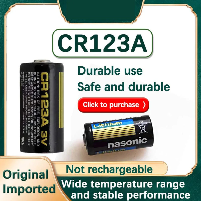 1PCS CR123A 3V Lithium Battery For Digital Camera Doorbells Flashlight Water Meters Smoke Alarm