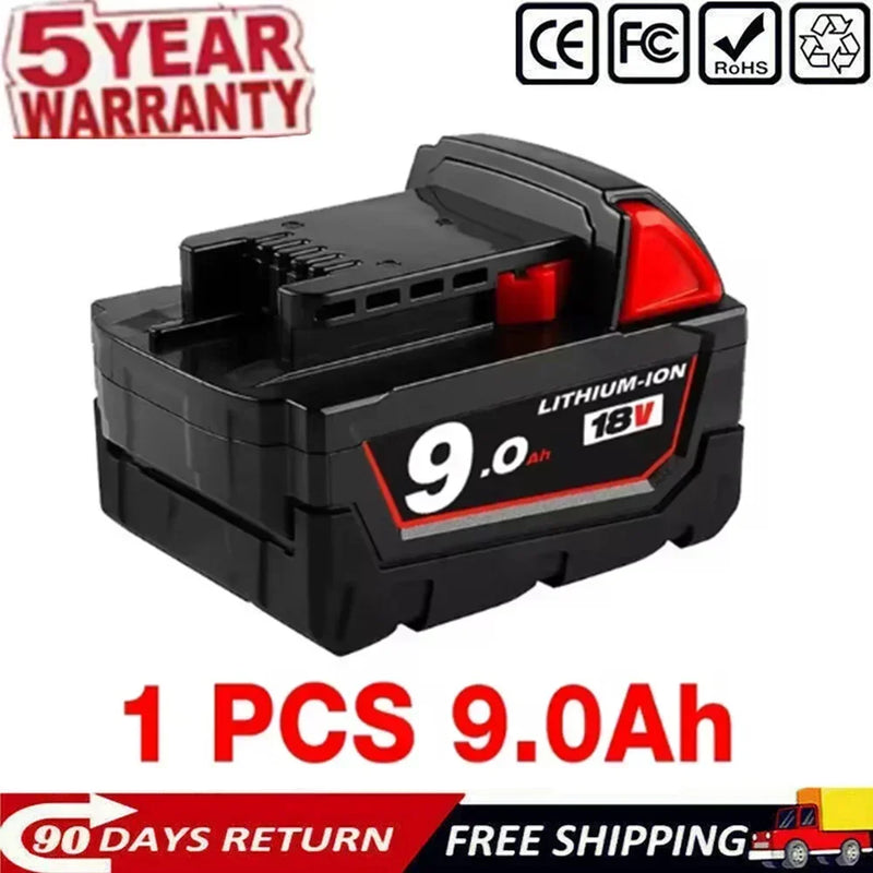 New Milwaukee 18V 12000mAh Apply To M18 48-11-1815 48-11-1850 2646-20 2642-21ct Replacement Lithium Battery for Milwaukee