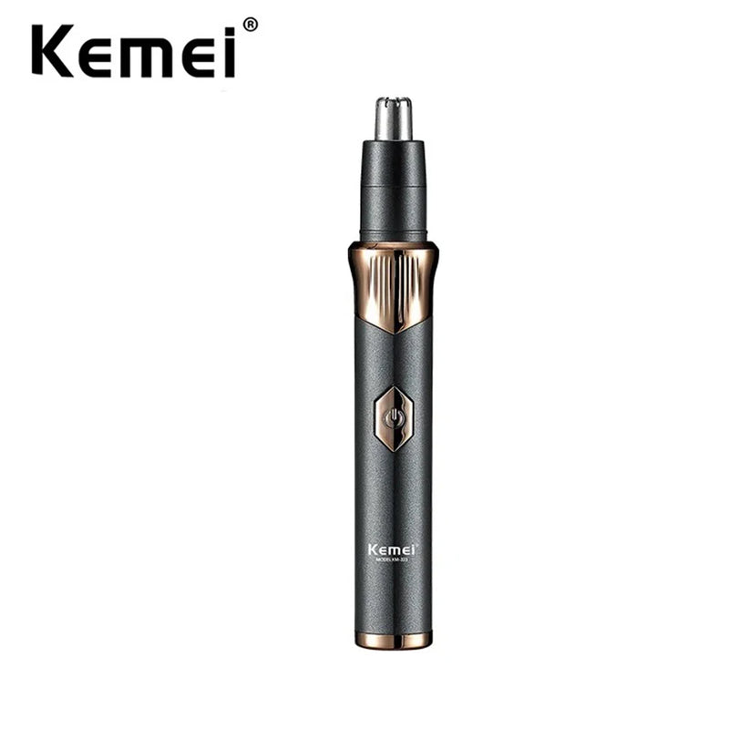 Kemei Rechargeable Electric Ear and Nose Hair Trimmer Professional Painless Eyebrow Trimmer for Men and Women TYPE-C Fast Charge