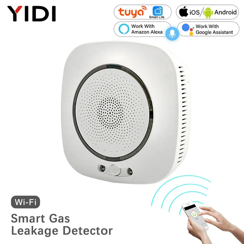 WiFi Smart Gas Leakage Fire Security Detector Gas Combustible Alarm Sensor Smart Life Tuya App Control Home Security System