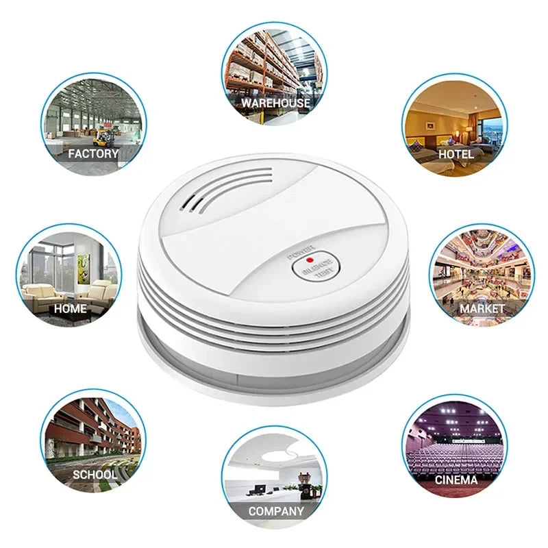 Smart Wifi Smoke Detector Independent Voice Tuya Fire Alarm Smoke Sensor Home Security System Rookmelder Fire Protection Alexa