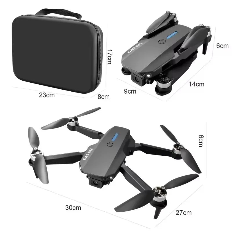 E88EVO Brushless Power Optical Flow Positioning Foldable Remote Control Aircraft Drone 4K FPV Camera Children's Toy RC Drone