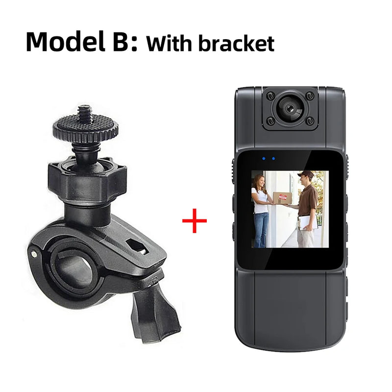 A39 Full 1080P HD Mini Camera 2500mAh Camcorder Body Worn Police Cam Small 180° Rotating Bike Camera Sports DV Car DVR