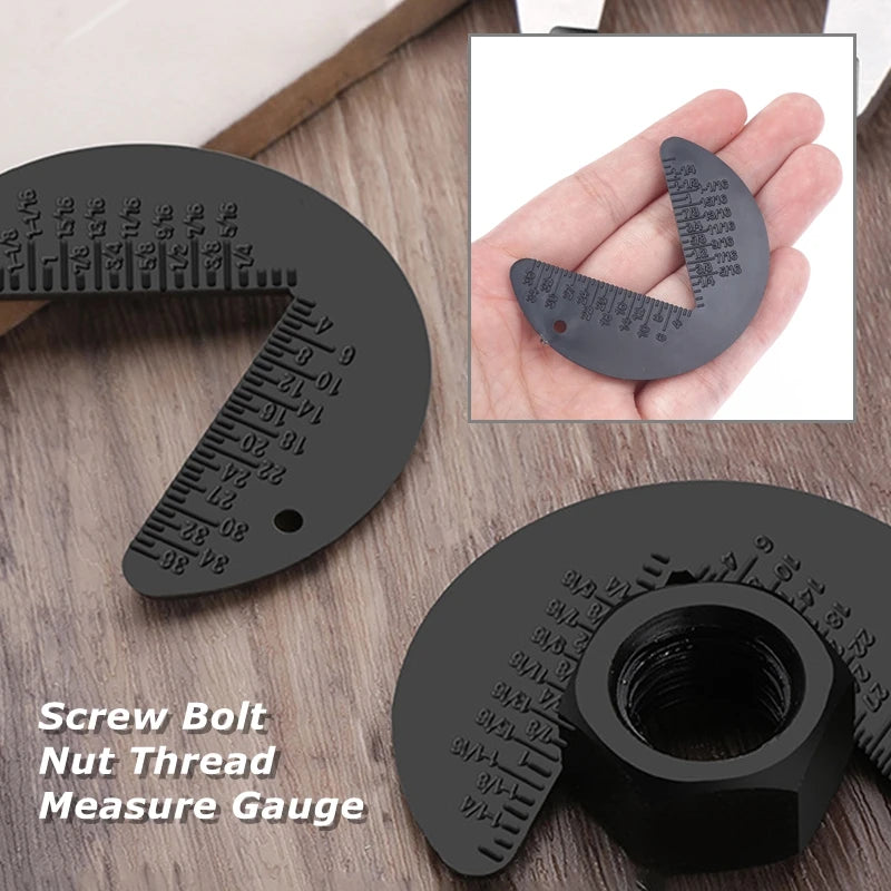 1pc Plastic Screw Bolt Nut Thread Measure Gauge Measurement Size Check Gauges Inspection Standards Metric