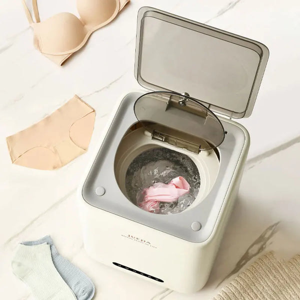 7L Mini Fully Automatic Washing Machine,Portable Electric Home Underwear  Washer, High Temperature Sterilization Boiling,Drying