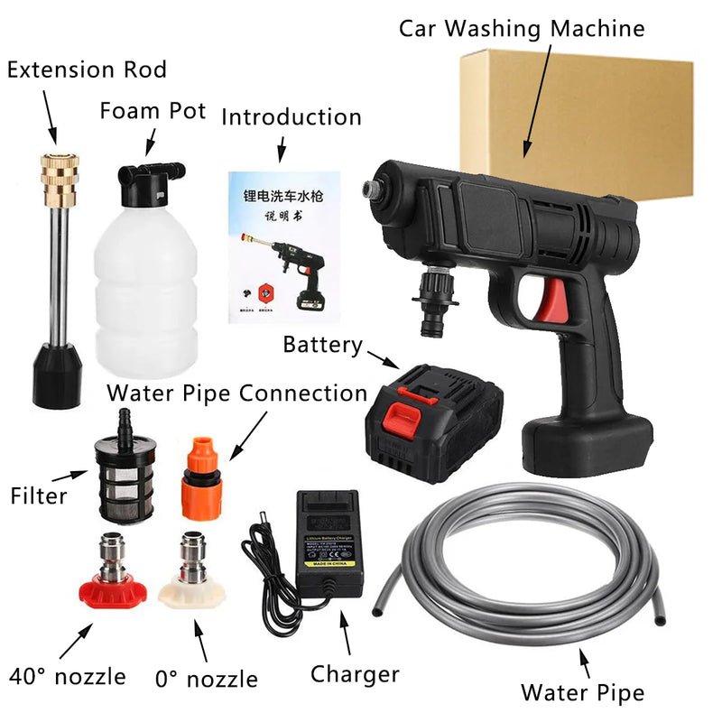 30BAR Cordless High Pressure Cleaner Washer Spray Water Gun Car Wash Pressure Water Cleaning Machine for Makita 18V Battery