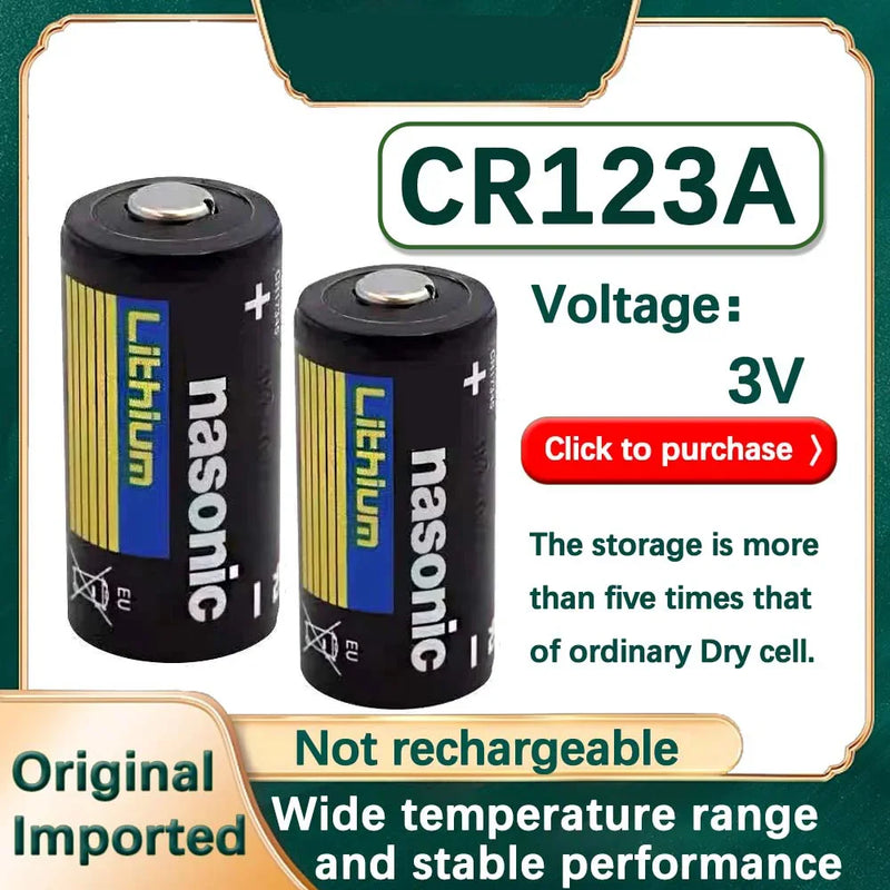 1PCS CR123A 3V Lithium Battery For Digital Camera Doorbells Flashlight Water Meters Smoke Alarm