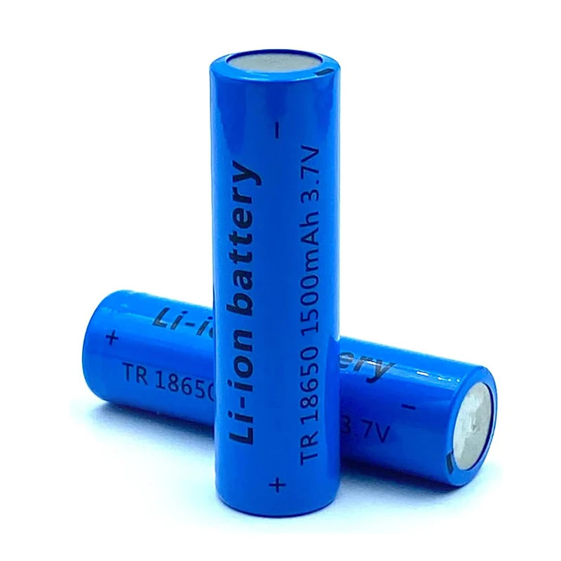 100% Real Capacity 3.7V 1500mAH 18650 Lithium Ion Rechargeable Battery, Suitable for Various Electronic Products