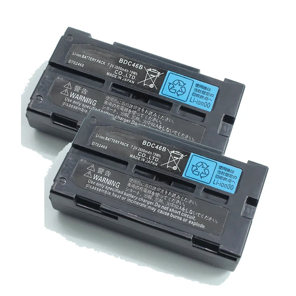 2pcs BDC46B Battery for Sok kia SET230R/300 SET/ NET 210/510/610 Total Station Rechargeable Li-ion Battery BDC46A 7.2V 2600mAh