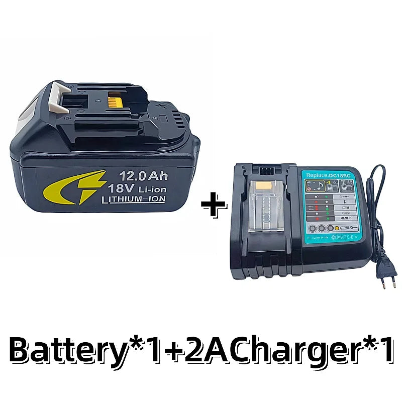 For 18V 12000mAh 12.0Ah Rechargeable Power Tools Battery with LED Li-ion Replacement LXT BL1860B BL1860 BL1850