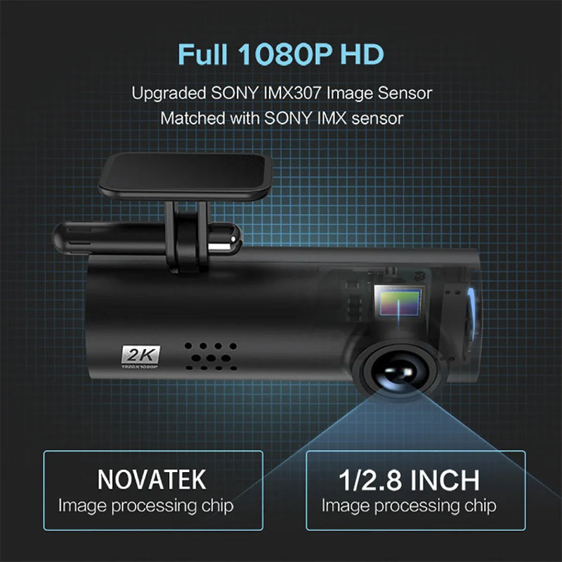 LF9PRO Dash Cam WiFi Camera 12MP Full HD 1080P MP4 Night vision Camera 170 Degrees Wide Angle Cam for Car Record