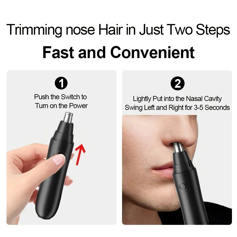 Ladies Nose Hair Trimmer Male Ear Nose Hair Trimmer Small Electric Trimmer Male Nose Trimmer For Business Trip Battery Version